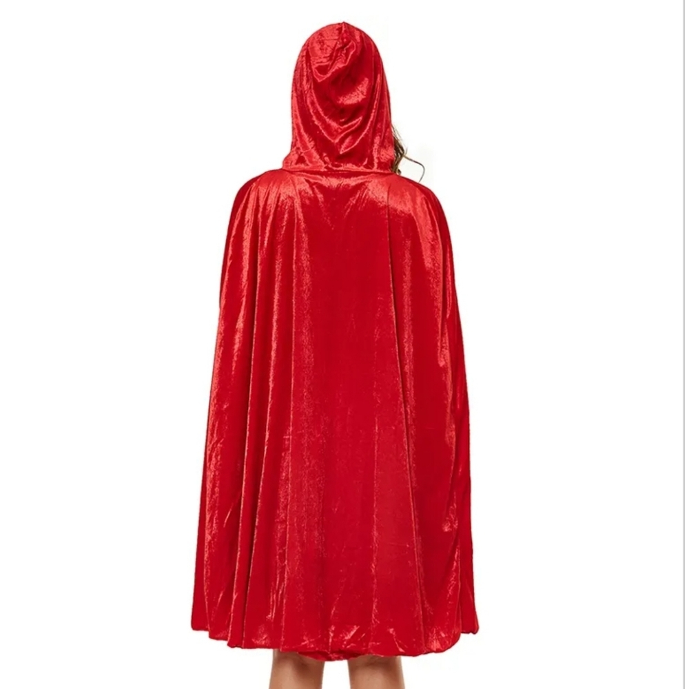 SOLD OUT ⭐️ LITTLE RED RIDING HOOD Cosplay Adult Halloween Costume 2-piece - Picture 7 of 11